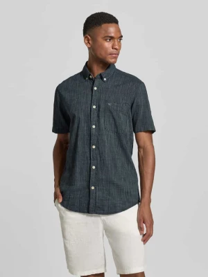 Koszula casualowa o kroju regular fit z kołnierzykiem typu button down camel active