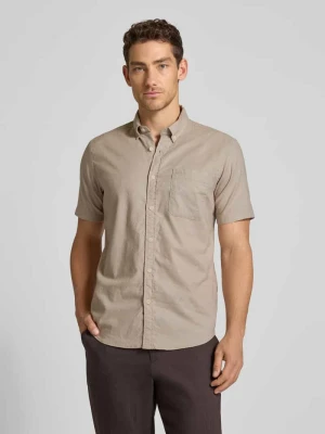 Koszula casualowa o kroju regular fit z kołnierzykiem typu button down camel active