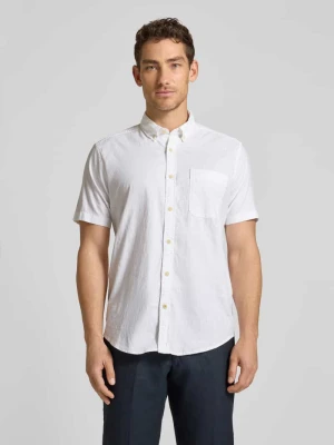 Koszula casualowa o kroju regular fit z kołnierzykiem typu button down camel active