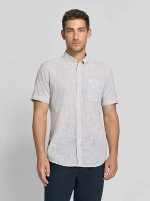 Koszula casualowa o kroju regular fit z kołnierzykiem typu button down camel active