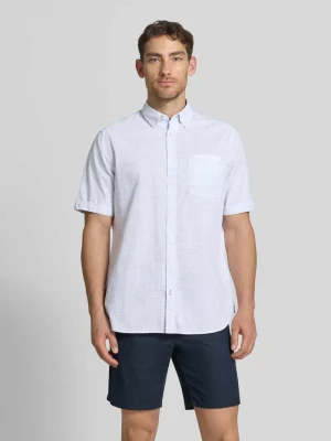 Koszula casualowa o kroju regular fit z kołnierzykiem typu button down Christian Berg Biały