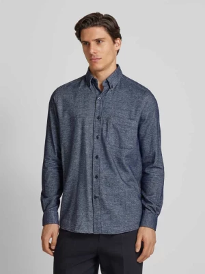 Koszula casualowa o kroju regular fit z kołnierzykiem typu button down HECHTER PARIS