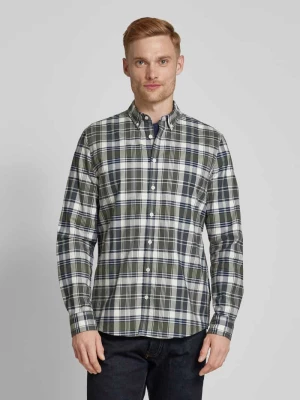 Koszula casualowa o kroju regular fit z kołnierzykiem typu button down maerz muenchen