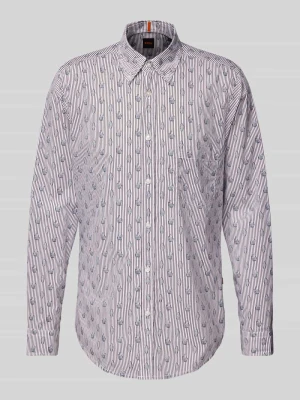 Koszula casualowa o kroju regular fit z kołnierzykiem typu button down model ‘Rickert’ Boss Orange