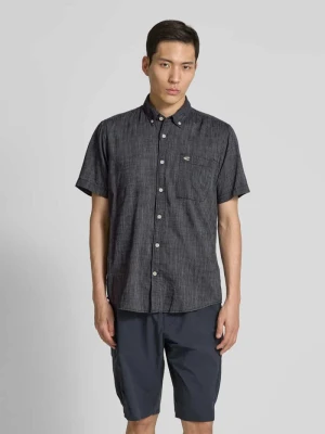 Koszula casualowa o kroju regular fit z kołnierzykiem typu button down model ‘Yarn’ camel active