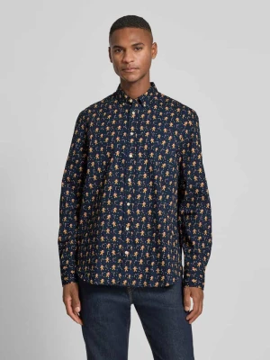 Koszula casualowa o kroju regular fit z kołnierzykiem typu button down montego