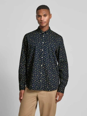Koszula casualowa o kroju regular fit z kołnierzykiem typu button down montego