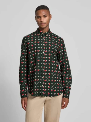 Koszula casualowa o kroju regular fit z kołnierzykiem typu button down montego
