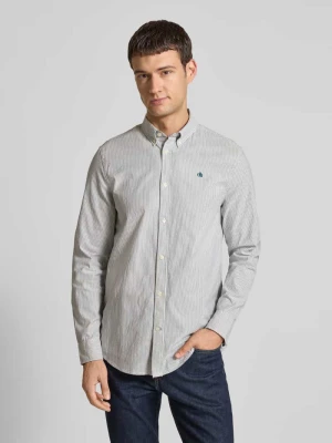 Koszula casualowa o kroju regular fit z kołnierzykiem typu button down Scotch & Soda Granatowy