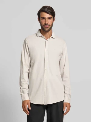 Koszula casualowa o kroju regular fit z kołnierzykiem typu cutaway Armani Exchange