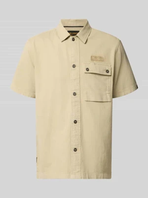 Koszula casualowa o kroju regular fit z kołnierzykiem typu kent i brustaszą PME Legend