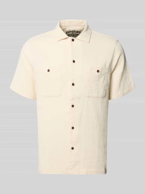 Koszula casualowa o kroju regular fit z kołnierzykiem typu kent i kieszeniami na piersi Superdry
