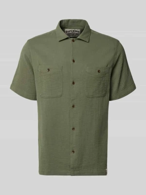 Koszula casualowa o kroju regular fit z kołnierzykiem typu kent i kieszeniami na piersi Superdry