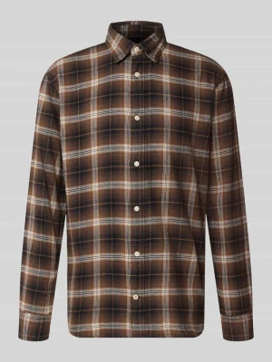 koszula casualowa o kroju regular fit z kołnierzykiem typu kent model 'FIELD' Jack&Jones czarny
