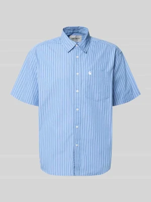 koszula casualowa o kroju regular fit z kołnierzykiem typu kent model 'Keene' Carhartt WIP Niebieski
