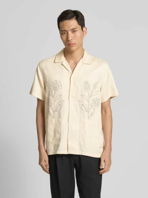 Koszula casualowa o kroju regular fit z kołnierzykiem typu resort model ‘Kingsley’ Les Deux