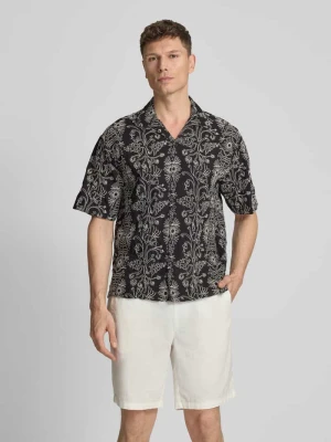 Koszula casualowa o kroju regular fit z kwiatowym haftem na całej powierzchni JAKE*S STUDIO MEN