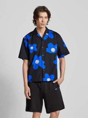 Koszula casualowa o kroju regular fit z kwiatowym wzorem model ‘Eligino’ Hugo Blue