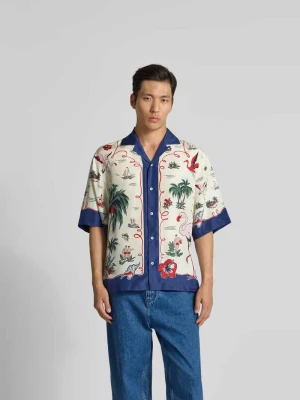 Koszula casualowa o kroju regular fit z listwą guzikową Dsquared2 Złamany biały