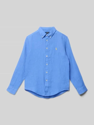 Koszula casualowa o kroju regular fit z lnu Polo Ralph Lauren Teens
