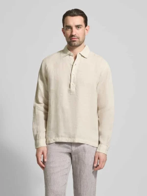 Koszula casualowa o kroju regular fit z lnu z kołnierzykiem typu kent JAKE*S STUDIO MEN