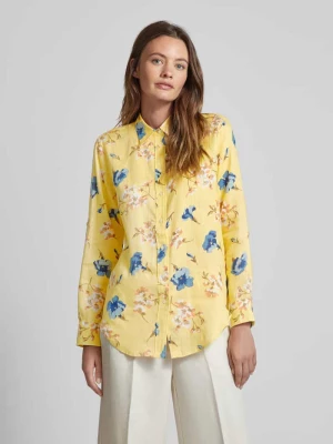 Koszula casualowa o kroju regular fit z lnu z kwiatowym wzorem Lauren Ralph Lauren