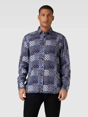 Koszula casualowa o kroju regular fit z lyocellu ze wzorem na całej powierzchni JOOP! JEANS