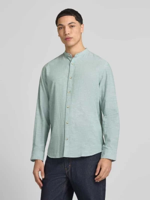 Koszula casualowa o kroju regular fit z mieszanki bawełny i lnu jack & jones