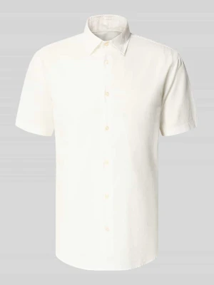 Koszula casualowa o kroju regular fit z mieszanki bawełny i lnu jack & jones