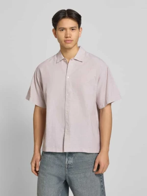 Koszula casualowa o kroju regular fit z mieszanki bawełny i lnu jack & jones