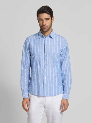 Koszula casualowa o kroju regular fit z mieszanki bawełny i lnu model ‘ANDRÉ’ casual friday