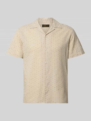 Koszula casualowa o kroju regular fit z mieszanki bawełny i lnu model 'SUMMER' Jack&Jones Beżowy