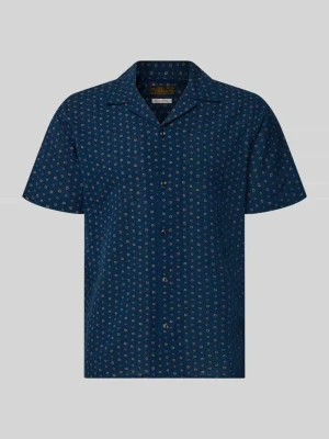 Koszula casualowa o kroju regular fit z mieszanki bawełny i lnu model 'SUMMER' Jack&Jones Granatowy