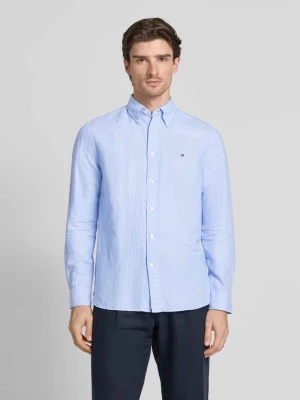 Koszula casualowa o kroju regular fit z mieszanki bawełny i lnu Tommy Hilfiger