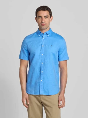 Koszula casualowa o kroju regular fit z mieszanki bawełny i lnu Tommy Hilfiger