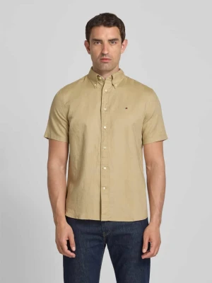 Koszula casualowa o kroju regular fit z mieszanki bawełny i lnu Tommy Hilfiger