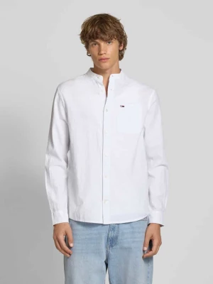 Koszula casualowa o kroju regular fit z mieszanki bawełny i lnu Tommy Jeans