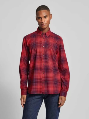 Koszula casualowa o kroju regular fit z mieszanki bawełny i streczu z kołnierzykiem typu button down s.Oliver RED LABEL