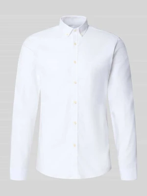 koszula casualowa o kroju regular fit z mieszanki bawełny model 'Oxford' lindbergh Biały