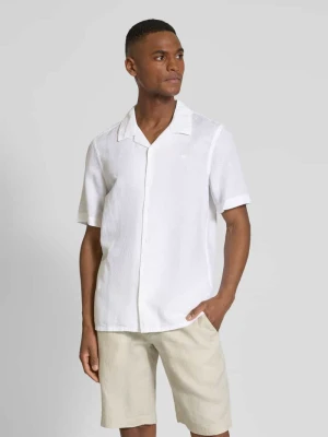 Koszula casualowa o kroju regular fit z mieszanki lnu i bawełny CK Calvin Klein