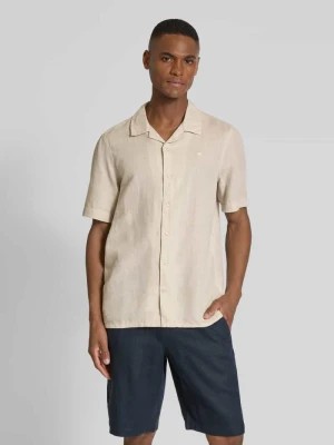 Koszula casualowa o kroju regular fit z mieszanki lnu i bawełny CK Calvin Klein