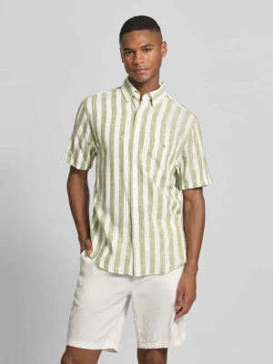 Koszula casualowa o kroju regular fit z mieszanki lnu i bawełny Gant