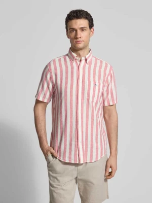 Koszula casualowa o kroju regular fit z mieszanki lnu i bawełny Gant