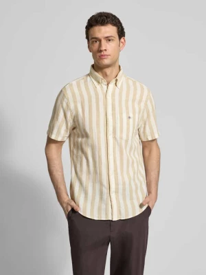 Koszula casualowa o kroju regular fit z mieszanki lnu i bawełny Gant