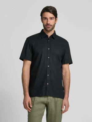 Koszula casualowa o kroju regular fit z mieszanki lnu i bawełny JOOP! JEANS