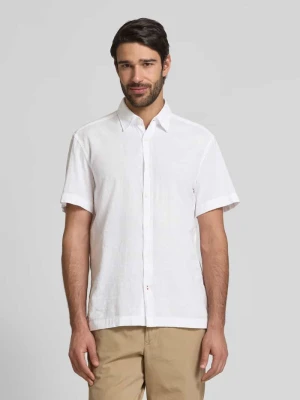 Koszula casualowa o kroju regular fit z mieszanki lnu i bawełny JOOP! JEANS