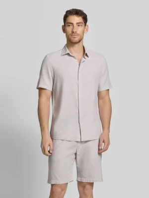 Koszula casualowa o kroju regular fit z mieszanki lnu i bawełny MCNEAL