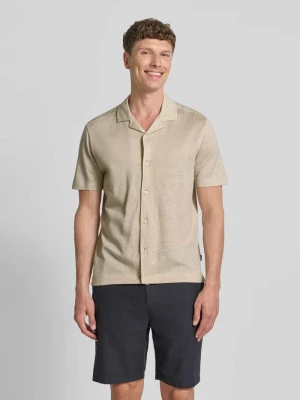 koszula casualowa o kroju regular fit z mieszanki lnu i bawełny model 'H-POWELL' Boss