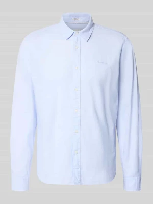 Koszula casualowa o kroju regular fit z mieszanki lnu i bawełny model 'PAYTON' Pepe Jeans Jasnoniebieski