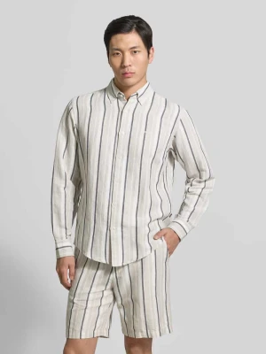 Koszula casualowa o kroju regular fit z mieszanki lnu i bawełny model 'RICOPLUS_M' Boss Orange